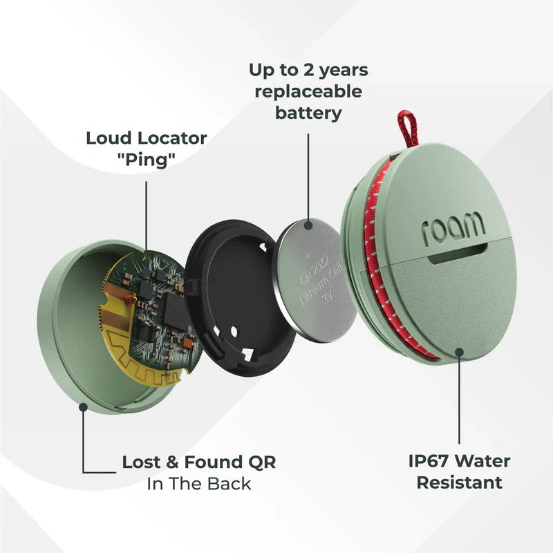 Roam Smart Tracker (Multi-Pack) - Never Lose Your Keys, Bags or Luggage Again